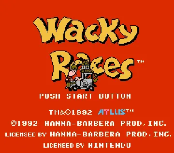 Wacky Races (USA) screen shot title